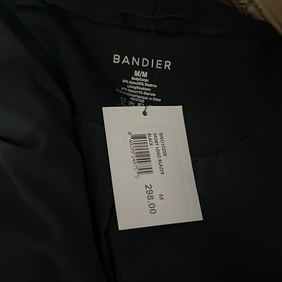 BANDIER SPORTS LOGO BLAZER, size Medium, fully lined, luxurious NWT - Picture 13 of 14